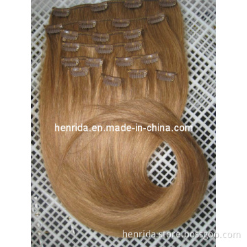 100% Remy Human Hair Clip in, Curly Clips-on Hair Extension